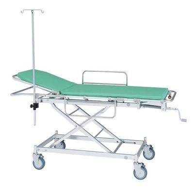 松永製作所 軽量ストレッチャー ハイロー型・背上げ式 抗菌シート仕様 四輪ダブルロック式 AL-UD-2-AB 1台 64-8891-04（直送品）