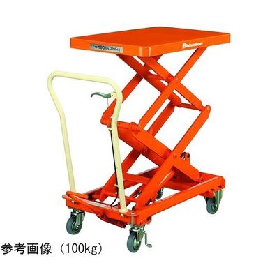 スギヤス テーブル式リフター 手動昇降タイプ 積載荷重100kg テーブル寸法500×813mm BX10W 1台 65-3353-06（直送品）