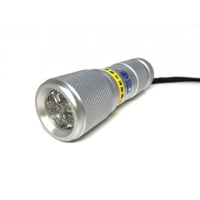 サウスウォーカー LEDブラックライト 5灯 紫外線LED搭載 シルバー 電池付き UV-LED 375-05SS Ver3.0 1個（直送品）