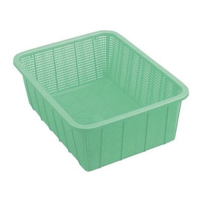 セキスイ 角カゴ深型 中 ライトグリーン 30個入 K545LG 1ケース(30個) 65-8994-20（直送品）