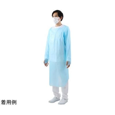 小野商事 アイソレーションガウン CPEガウン 男女兼用フリーサイズ 20着 WS6600 1組(20着) 65-0308-92（直送品）