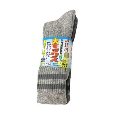 小野商事 大モックス 先丸ソックス 4足組 AG280L 1組(4足) 65-0304-93（直送品）