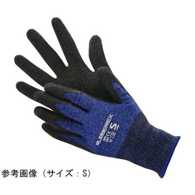 小野商事 現場系女子 天然ゴム背抜き手袋 ラバーレックス ネイビー Sサイズ AG7822-S 1双 65-0308-14（直送品）