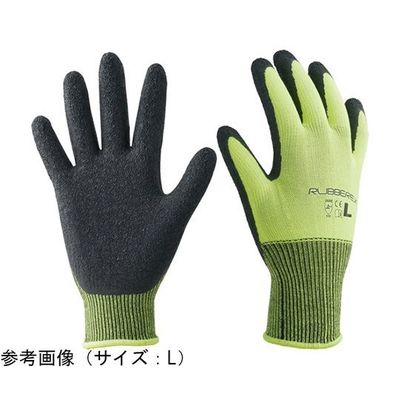 小野商事 天然ゴム背抜き手袋 ラバーレックス イエロー Lサイズ AG7831-L 1双 65-0303-86（直送品）
