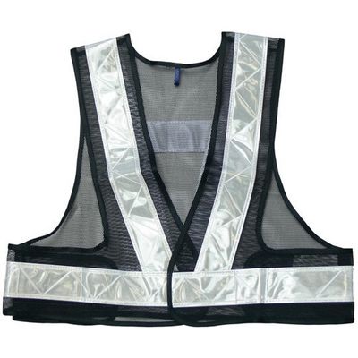 小野商事 安全ベストショート丈 5cm 紺×銀 NO.762 1枚 65-0308-57（直送品）