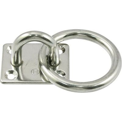 ひめじや ステンレス アイプレート丸カン #8 PR-8 1個 63-5461-91（直送品）