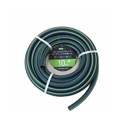 カクイチ 散水用ホース GARDEN グリーン+ライムグリーンライン 内径15mm 10M G432C 892591 1巻（直送品）