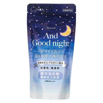 グローバルプロダクトプランニング アンドグッドナイト薬用入浴剤(重炭酸 25723701 206-20-001(21ジョウ) 1箱(21錠)（直送品）