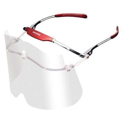 ミタス フェイスガード ミーガードプロ(本体) 25691600 MEGP-CR(カーディナルレッド) 1個（直送品）