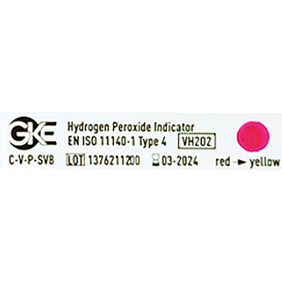 gke 過酸化水素用タイプ4インジケータ 曝露時間=2分 25705600 GKE214-251-ENS(400マイ) 1箱(400入)（直送品）