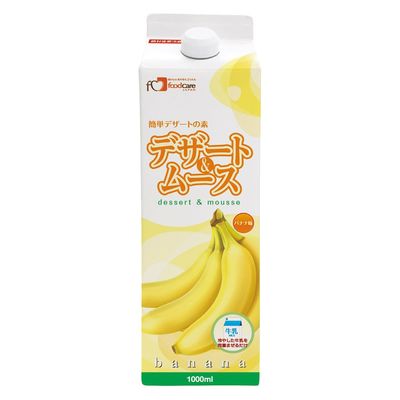 フードケア デザート&ムース(バナナ味) 25669903 1L(6ホンイリ) 1箱(6入)（直送品）
