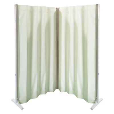 東京ブラインド工業 抗菌アコーディオンスクリーン(コーナー) 25735801 張地:グリーン W1500XD340XH1800MM 1台（直送品）