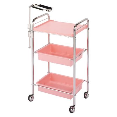 西村製作所 アプリワゴン(トレーアーム付タイプ) 25584803 026(ピンク) 1台（直送品）