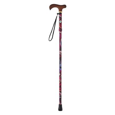 カインドウェア 素敵なステッキ 伸縮折りたたみ 25570801 KINDCARE CH231145F01(エンジ) 1本（直送品）