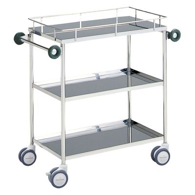 【軒先渡し】西澤医科工業 マツヨシ回診車 三段 01227551 MY-1034(750X450X800) 1台（直送品）