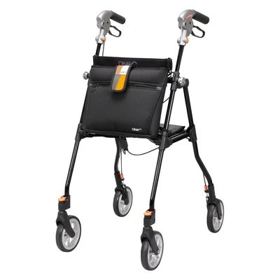 ユーバ産業 スリムフィット歩行車(ラージ) 25495703 SL-0520(ブラック) 1台（直送品）