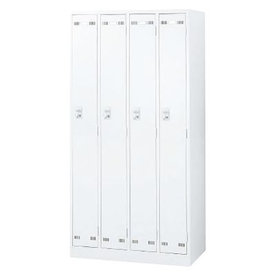生興 SLDW更衣ロッカー(4人用) 4人用ロッカー 25602802 SLDW-4-D(ホワイト) 1台（直送品）