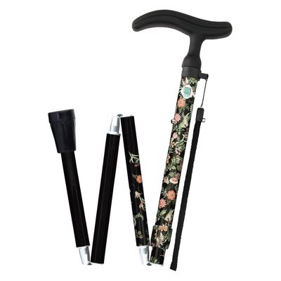 フジホーム ステッキ アクティブグレース(折畳S 25570905 WB5230(ボタニカルブラック) 1本（直送品）