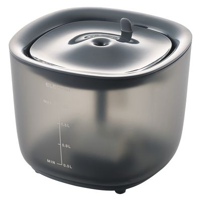 水飲み器 自動給水器 猫 犬 大容量 2L 超静音 ワイヤレスポンプ お手入れ簡単 ブラック PET-WD02BK エレコム 1個（直送品）