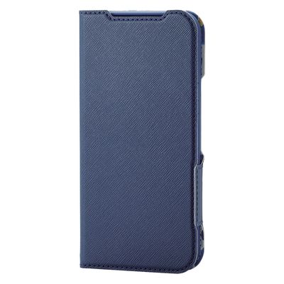 Google Pixel 8a ケース レザー 手帳型 超軽量 ネイビー PM-P241PLFUJNV エレコム 1個（直送品）