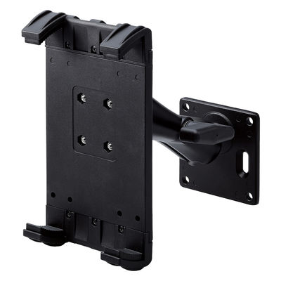 タブレットスタンド (産業用建機向け) アルミ製ホルダー 壁面固定可 ブラック TB-DSARMCM1BK エレコム 1個（直送品）