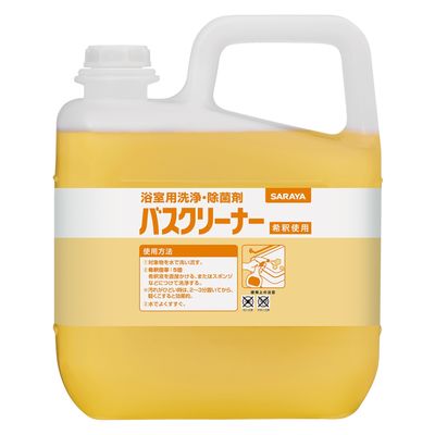 サラヤ バスクリーナー 5kg お風呂洗剤 業務用 医療 介護  浴室用洗浄 除菌剤 希釈タイプ  1個（直送品）