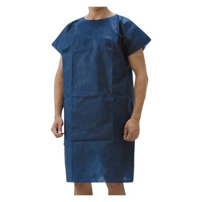 アイテックス 検査用ガウン(かぶり・濃紺) 24985902 AEXG-L(10マイX10フクロ) 1箱(10枚入x10袋)（直送品）