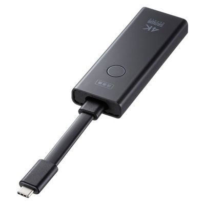 サンワサプライ 4K対応ワイヤレスHDMIエクステンダー（Type-C接続用・送信機のみ） VGA-EXWHD12CTX 1個（直送品）