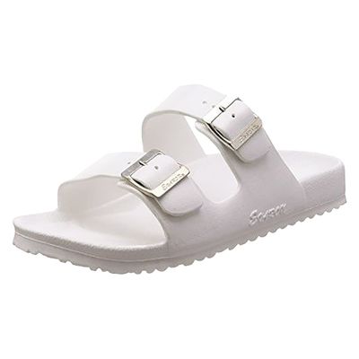 ヒカリ技研工業 エバロンサンダル SAー10(紳士) 25655000 ホワイト エバロン SA-10(M/25.0-25.5CM) 1足（直送品）