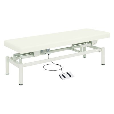 【軒先渡し】高田ベッド 電動診察台(電動ハイローベッド) 25353601 ビニルレザー白 TB-912(W60XL190CM) 1台（直送品）