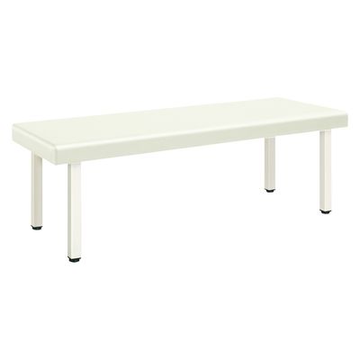 【軒先渡し】高田ベッド DXエコベッド 25298208 ビニルレザー白 TB-1453(65X180X60CM) 1台（直送品）