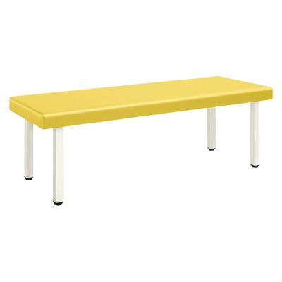 【軒先渡し】高田ベッド DXエコベッド 25298208 ビニルレザーイエロー TB-1453(65X180X60CM) 1台（直送品）