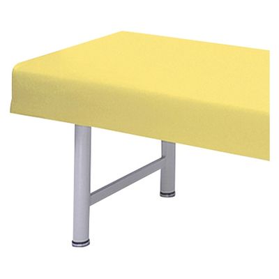 高田ベッド 診察台カバー(レザー製) 20380005 ビニルレザーイエロー TB-90(70X190CM) 1枚（直送品）