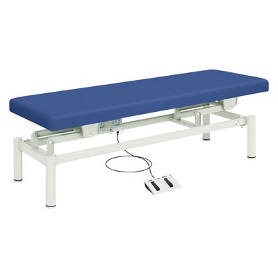 【軒先渡し】高田ベッド 電動診察台(電動ハイローベッド) 25353600 ビニルレザーメディブルー TB-912(W60XL180CM) 1台（直送品）