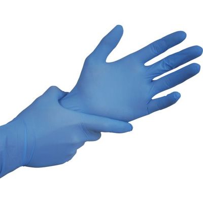 勝星産業 勝星 ニトリルディスポ手袋ブルー100枚入S NO.1000-S 1箱(100枚) 321-7844（直送品）