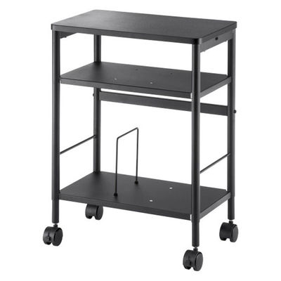 サンワサプライ 高さ可変ワゴン 幅500×奥行300×高さ620～740mm ブラック WG-MX01BK 1台（直送品）