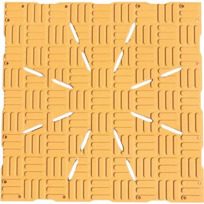 広島化成 DCマット イエロー DCMAT-Y 1セット(4枚) 429-9649（直送品）