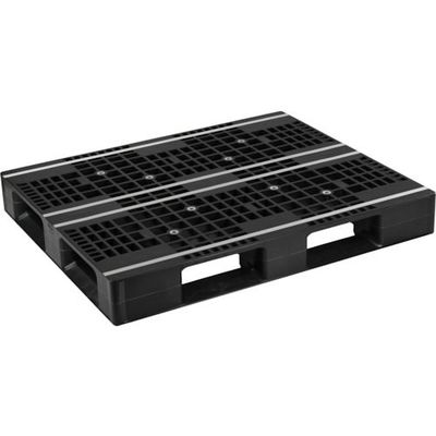 日本プラパレット NPC プラスチックパレットAZFDー1210EーRR 片面四方差し 黒 AZFD-1210E-RR 1枚（直送品）