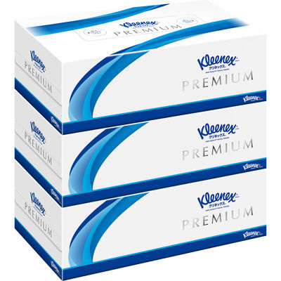 日本製紙クレシア クリネックスティシュープレミアム 160組3 40853 1個(3パック)（直送品）