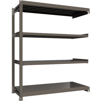 ICHIMAI 重量ボルトレスラック 段荷重1000Kg H2100×W1800×D750 天地4段 連結グレー TH1000-767R4（直送品）