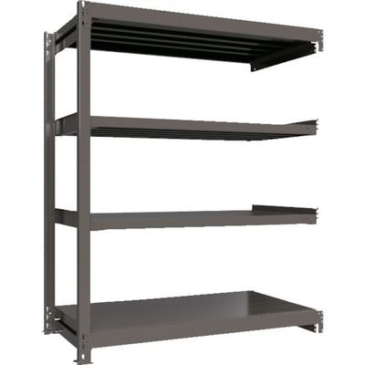 ICHIMAI 重量ボルトレスラック 段荷重1000Kg H1800×W1500×D750 天地4段 連結グレー TH1000-657R4（直送品）