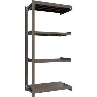 ICHIMAI 重量ボルトレスラック 段荷重1000Kg H2400×W1200×D600 天地4段 連結グレー TH1000-846R4（直送品）