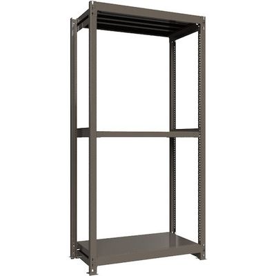 ICHIMAI 重量ボルトレスラック 段荷重1000Kg H2400×W1200×D600 天地3段 単体グレー TH1000-846T3（直送品）