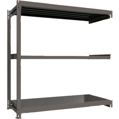 ICHIMAI 重量ボルトレスラック 段荷重1000Kg H1800×W1800×D750 天地3段 連結グレー TH1000-667R3（直送品）