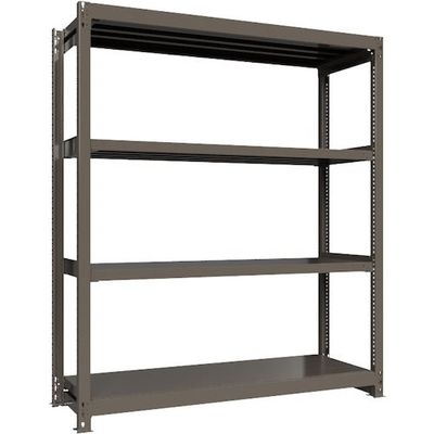 ICHIMAI 重量ボルトレスラック 段荷重1000Kg H2100×W1800×D600 天地4段 単体グレー TH1000-766T4（直送品）