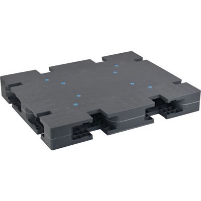 日本プラパレット NPC プラスチックパレットZFRー117094 両面四方差し グレー ZFR-117094 1枚 432-8319（直送品）