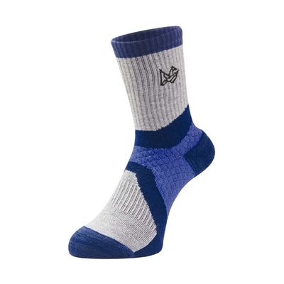 エビスニット 吸汗速乾メリノウール使用ミドルソックス ブルー 25~27cm TR-1421 1足 67-4573-28（直送品）