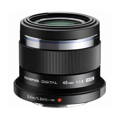 OM SYSTEM 交換レンズ M.ZUIKO DIGITAL 45mm F1.8 ブラック 64-9618-71 1本（直送品）