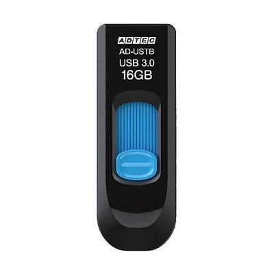 アドテック USB3.0 スライド式フラッシュメモリ 16GB AD-USTB16G-U3 1個 67-7459-49（直送品）