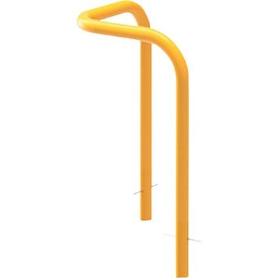 カネソウ 車止め コーナー型 スチール製 焼付塗装 Yシリーズ YD6H5-K(Y) 1本 321-8271（直送品）